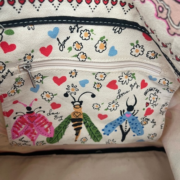 Brighton Pink and Gold Tote Bag with Love Design - Picture 8 of 13